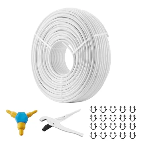VEVOR Aluverbundrohr 200 m - Aluminium Mehrschichtverbundrohr für Fußbodenheizung - Sonstige Elektroinstallationsartikel mit Premium-PEX-Material, das extremen Temperaturen standhält und außergewöhnliche Flexibilität bietet. Ideal für Heizkörper-Anbindungen.