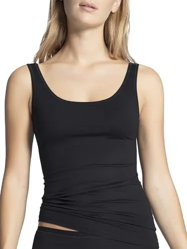 CALIDA Natural Comfort Tank Top Damen - Tanktops & Träger-Tops für Damen aus elastischem Supima-Baumwolle, bietet hohe Strapazierfähigkeit und Farbbrillanz, ideal für täglichen Komfort.