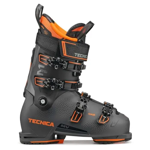 Tecnica Mach1 MV 110 TD GW Herren Skischuhe - Dunkel-Grau - 27 - Hochwertige Skischuhe mit Flex von 110 und anpassbarem Innenschuh für optimalen Komfort. Die innovative T-Drive Technologie sorgt für präzise Kraftübertragung und Stabilität auf der Piste.