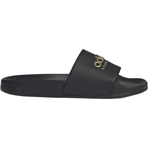 ADIDAS Herren Badeslipper Shower Adilette - Badeschuhe mit schnelltrocknendem Material und Cloudfoam Fußbett für optimalen Komfort. Ideal für Strand, Badesee oder Wellness.