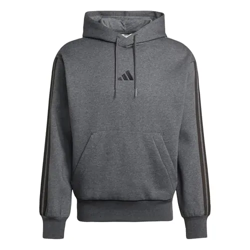 adidas Sportswear Kapuzensweatshirt M 3S FL HD grau XXL - Herren-Sweatjacke mit sportlichem Design, aus hochwertigem Materialmix für hohen Tragekomfort und Maschinenwäsche geeignet.