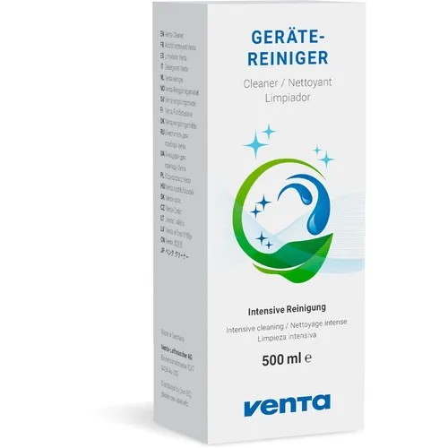 Venta Entkalker 6005001 - Flüssigentkalker für Luftbefeuchter, 500 ml - Effektiver Flüssigentkalker für Venta Luftbefeuchter zur einfachen Anwendung. Entfernt Kalkablagerungen, schützt vor Korrosion und verlängert die Lebensdauer Ihrer Geräte. Biologisch abbaubar und geruchsneutral.