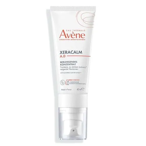 Avène XeraCalm AD Erweichungskonzentrat 50ML - Tagescremes für empfindliche Haut, bietet intensive Feuchtigkeit und lindert Juckreiz sowie Spannungsgefühl. Ideal bei Neurodermitis und trockener Haut.