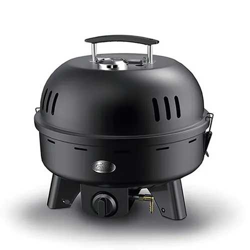 Camp4 Family Tischgrill Gasgrill 50mbar, 4kW mit Thermometer - Ideal für 4-6 Personen, mit großer Grillfläche für Pizzen und sicherem Stand. Doppelwandig für optimale Temperaturkontrolle und einfache Reinigung.
