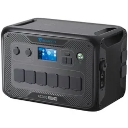 Bluetti AC300 3000W Home Backup - Flexible Powerstation für Notstromversorgung, erweiterbar mit bis zu 4 B300 Akkus für individuelle Kapazität