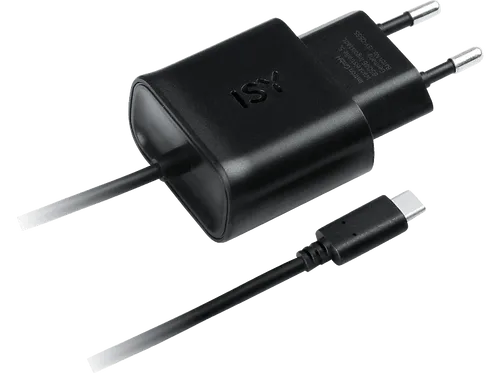 ISY IWC-7000 USB Typ-C Reiseladegerät Universal, 5 Volt 3 A / 15 Watt, Schwarz
