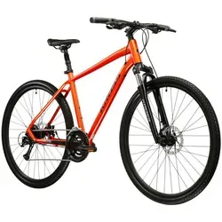 KROSS Crossrad Herren 28" Evado 3.0 - 16 Gänge in Orange - Hochwertiges 28" Crossrad mit 16 Gängen, ideal für Alltag und Ausflüge. Robuster Aluminiumrahmen und ergonomischer Sattel sorgen für Komfort und Stabilität auf jeder Strecke.