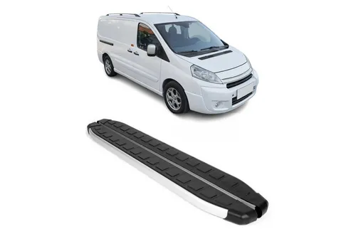 OMAC Kfz-Schmutzfänger Seitenbretter für Citroen Jumpy 2006-2016 L2 - 2-tlg. Set aus rutschfestem, langlebigem Aluminium für optimalen Schutz. Perfekt für den Citroen Jumpy 2006-2016 L2, bietet hervorragende Aerodynamik und ist korrosionsbeständig.