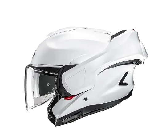 HJC F100 Modular Motorradhelm Perle White Größe L - Modularer Motorradhelm aus Fiberglas mit flip-up Funktion, ideal für Sicherheit und Komfort beim Fahren. Perfekt für Männer und Frauen.