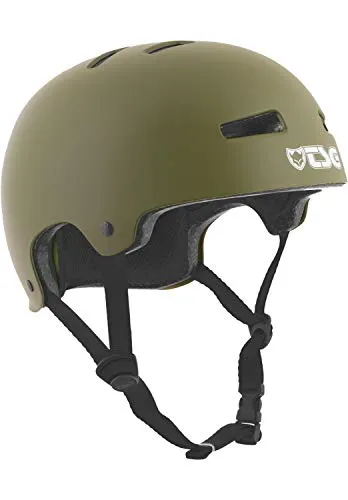 TSG - Evolution Solid Color Radhelm Gr S/M - 54-56 cm Oliv - Fahrradhelm für runde Kopfformen von TSG in Oliv; sicherer Hartschalenhelm, ideal für Mountainbiker und Outdoor-Enthusiasten.