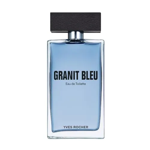 Yves Rocher Granit Bleu - Eau de Toilette für Herren - Herrendüfte mit der kraftvollen Frische eines holzigen Meeresdufts, perfekt für selbstbewusste Männer.