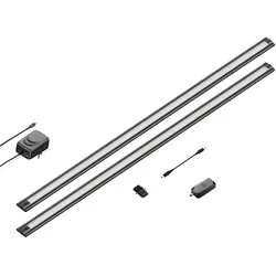 ledscom.de 2er Set LED Unterbau-Leuchte SIRIS schwarz matt mit Touch-Dimmer - Vielseitige und extra flache LED Unterbauleuchte SIRIS für eine blendfreie Ausleuchtung in Küche und Arbeitsbereich. Mit integriertem Touch-Dimmer für einfaches Ein- und Ausschalten sowie Dimmen. Einfache Montage und stabile Aluminiumkonstruktion.