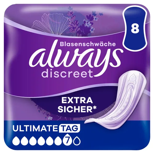 always Discreet Inkontinenz Ultimate Tag 8 Slipeinlagen
