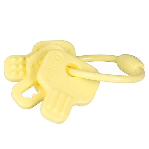 EBI Kleines Kauspielzeug Cleo, 8 x 6,5 x 1 cm, Gelb
