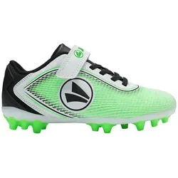 Jako J-SFG Course EV Fußballschuhe für Kinder - Hochwertige Nockenschuhe in Grün/Weiß mit JAKOSenseTouch Obermaterial für optimale Ballkontrolle. Ideal für junge Fußballer, die Komfort und Funktionalität benötigen.