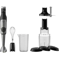 Philips 5000-Serie Stabmixer HR2684/00 - Stabmixer mit 1200 W Leistung und ProMix-Technologie für müheloses Zerkleinern. Inklusive Schneebesen, Spiralizer und XL-Zerkleinerer für vielseitige Küchenideen.