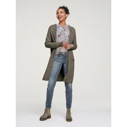 heine Strickjacke Long-Strickjacke, oliv