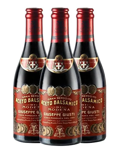 Giuseppe Giusti Il Denso - Aceto Balsamico di Modena (3x250ml) - Essige: Cremiger Balsamico mit süßem Nachgeschmack, ideal für Meeresfrüchte, Käse und als Aperitif – perfekt für Feinschmecker!