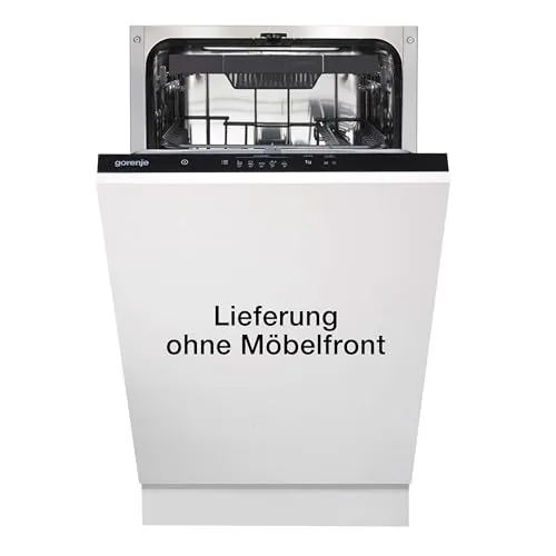 Gorenje GV 520E10 Geschirrspüler 45cm vollintegr. - Vollintegrierbarer Geschirrspüler mit 5 Programmen, energieeffizient und ideal für kleine Küchen, bietet eine leise Reinigung bei nur 47 dB.