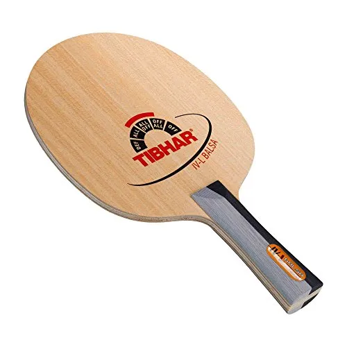 Tibhar IV L Balsa Tischtennisschläger - Griffform konkav - Hochmodernes Allround-Holz für exzellentes Ballgefühl und Kontrolle. Ideal für aktive und passive Spielweise, leicht und präzise für jeden Spieler.