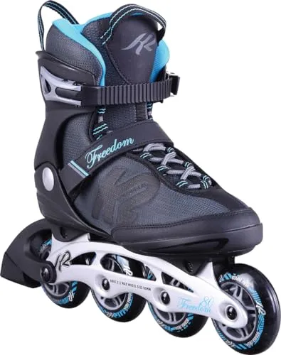 K2 FREEDOM W Inline Skate grey/blue - 36,5 - Inliner für Anfängerinnen mit hervorragendem Komfort, Stabilität und einem modernen Softboot-Design. Die 80mm Rollen bieten perfektes Rollverhalten, ideal für entspannte Fahrten.