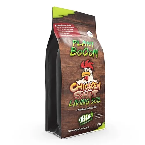 Plant Booom Langzeitdünger Chicken Shit Living Soil - Bio-Gemüsedünger, ideal für Stecklinge und Pflanzen aller Art, nachhaltig und sofort einsatzbereit, perfekt für Indoor und Outdoor Garten.