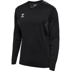 hummel Herren Langarmshirt hmlAuthentic PL Jersey L/S - V-Shirts aus recyceltem Polyester mit BEECOOL®-Technologie für schnelle Trocknung und Atmungsaktivität, ideal für sportliche Aktivitäten.