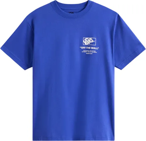 VANS STACKED HI T-Shirt 2026 royal cobalt - L - Stylisches VANS STACKED HI T-Shirt in royal cobalt - L mit klassischem Rundhalsausschnitt und auffälligen Prints. Aus 100% Baumwolle gefertigt, bietet es hohen Tragekomfort und Atmungsaktivität für den Alltag.