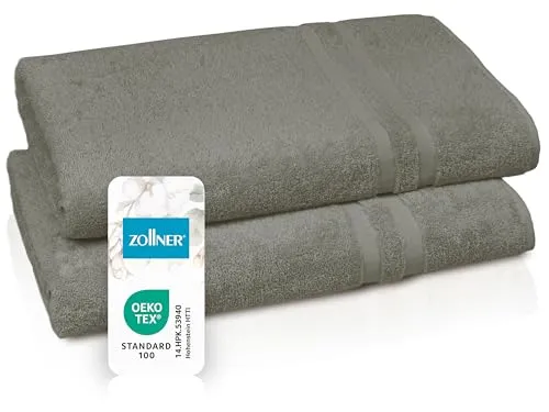 ZOLLNER Saunatuch Double-Jersey, 70 x 180 cm - Luxuriöses Saunatuch aus 100% Baumwolle, ideal für Sauna, Schwimmbad oder Strand. Hohe Saugfähigkeit und schnelles Trocknen für maximalen Komfort.