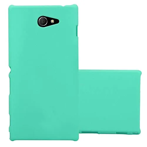 Cadorabo Hülle kompatibel mit Sony Xperia M2 / M2 Aqua Schutzhülle TPU Silikon Case Frost Design Anti Rutsch Slim Kratzfest Hardcase mit Rundumschutz Case Hülle für Sony Xperia M2 / M2 Aqua in Grün