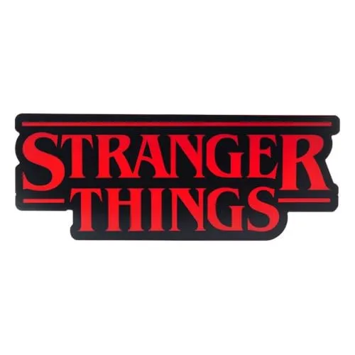 Stranger Things Logo Licht - Offizielles Netflix Merchandise - Stimmungslicht mit 30 cm (11,8") in ikonischem Stranger Things Design, bietet Phasen- & Pulsmodi für die perfekte Atmosphäre. Flexibel nutzbar mit USB oder Batterien.
