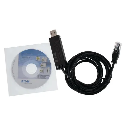 Kabel do programowania easyControl EU4A-RJ45-USB-CAB1 115735 - Programmierleitung USB, 2m lang und ideal für EC4P, XC100, XC200, XC121, easy 800-SWD, EU5C - perfekt für einfache Programmierung und Verbindung.