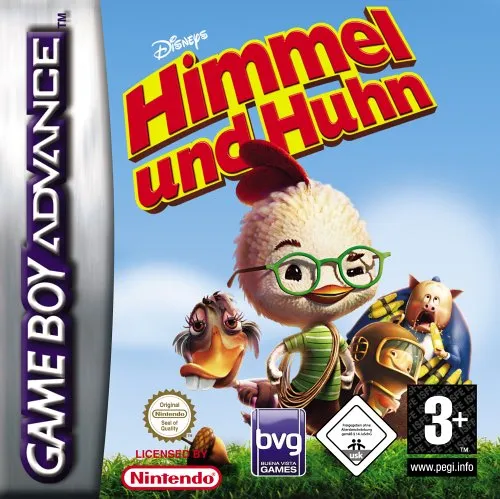 Himmel und Huhn - Chicken Little - Spiele für Game Boy Advance, erlebe das spannende Abenteuer des mutigen Huhns in farbenfroher Grafik und mit fesselndem Gameplay.