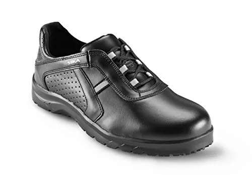 SIKA 19511 Fusion buty sznurowane O1 SRC idealne do szpitali i opieki, hotela/restauracji/STO?ówki, serwis i czyszczenie, przemys? farmaceutyczny i SPO?ywczy, Czarny - Czarny - 43 EU