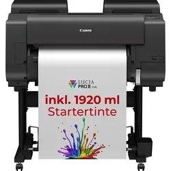 Canon Großformatdrucker imagePROGRAF PRO-2600, 24 Zoll A1 - Professioneller Tintenstrahldrucker für hochpräzise technische Zeichnungen und Fotos, mit 12-Farb LUCIA PRO II Pigmenttinte für brillante Farbtiefe und Lichtechtheit.