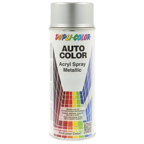 DUPLI-COLOR 807435 AUTO COLOR 10-0111 Silber Metallic 400 ml - Schnelltrocknende Acrylfarbe mit hoher Farbtongenauigkeit. Ideal für eine perfekte Lackierung mit ausgezeichneter Haftung und dauerhaftem Glanz. Perfekt für Fahrzeuglackierungen.
