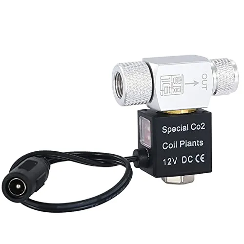 CENPEK DC CO2 Magnetventil Aquarium CO2 System Regler Magnetventil für Aquarium Aquarium Wasser Pflanze Gras Wachsen