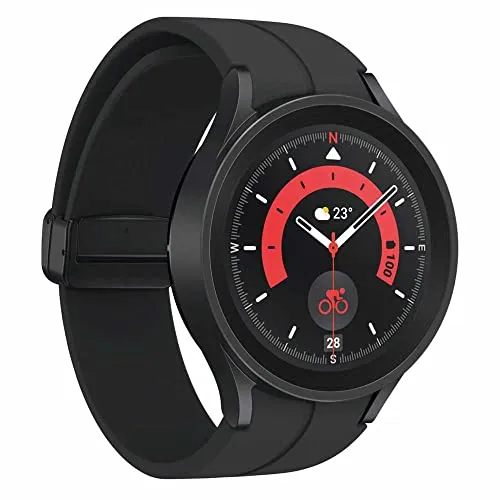 Samsung Galaxy Watch5 Pro - Runde LTE Smartwatch - Smartwatch für Outdoor-Fitness mit Fitness-Tracker und robustem Titan-Design, ideal für aktive Nutzer.