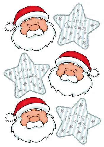HERMA Weihnachts-Sticker DECOR "Nikolausgruß" 3 Blatt à 6 Sticker