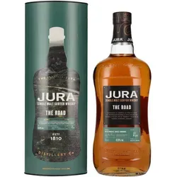 Jura THE ROAD Single Malt Scotch Whisky 43,6% Vol. 1l Geschenkbox - Whisky aus der Jura-Destillerie, harmonische Aromen von fruchtigen, süßen und würzigen Noten, perfekt für Genießer und als Geschenk