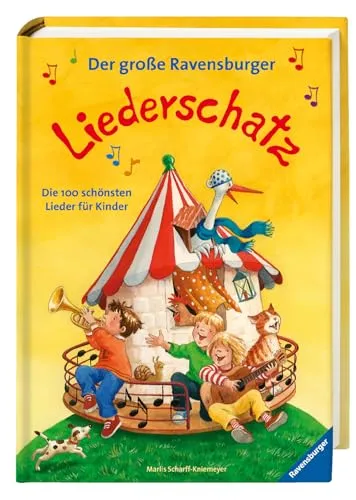 Der große Ravensburger Liederschatz - Kinderliederbuch - Reime für Leseanfänger mit 100 bekannten Kinderliedern zum Mitsingen und Mitspielen – ideal für fröhliche Stunden mit der Familie.