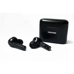 TOSHIBA RZE-BT1050EK - True Wireless In-Ear-Bluetooth-Kopfhörer mit Active Noise Cancelling - Genießen Sie ungestörten Sound mit den TOSHIBA RZE-BT1050EK Kopfhörern. Die Ladehülle bietet bis zu 16 Stunden zusätzliche Spielzeit, ideal für unterwegs. IPX4 schützt vor Feuchtigkeit.