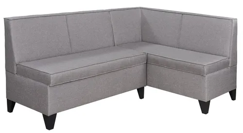 Rodnik Eckbank Look mit Stauraum - Eckbank mit gepolsterter Rückenlehne und Sitzfläche, bietet zwei praktische Truhen für zusätzlichen Stauraum – ideal für kleine Räume.