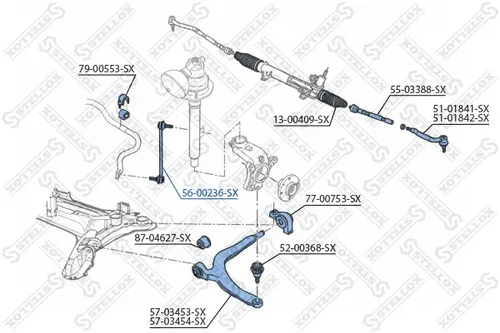 Stellox Stange/Strebe, Stabilisator 56-00236-SX