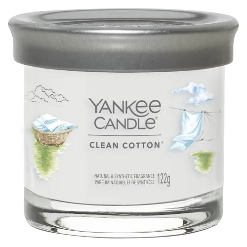 YANKEE CANDLE SIGNATURE SMALL TUMBLER CLEAN COTTON