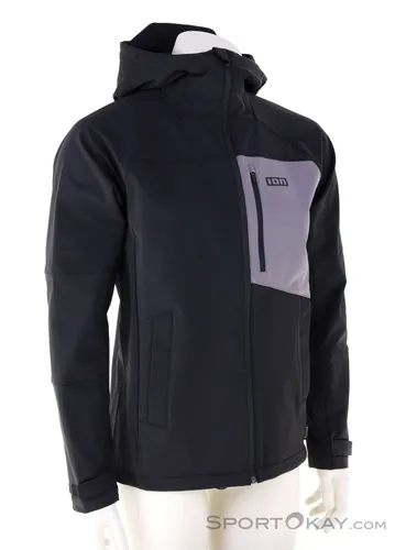 ION Shelter 2L Softshell Herren Bikejacke - Schwarz - L - Fahrradbekleidung mit wasserabweisendem Material und optimalem Tragekomfort für anspruchsvolle Radtouren.