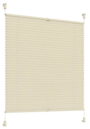 Plissee creme 65cm x 200cm Klemmfix Wabenplissee Faltrollo Plisseerollo Plisee