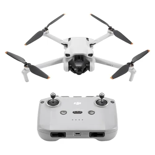 DJI Mini 4K Drohne mit RC-N1 Fernsteuerung - Leichte 89g Drohne mit 4K HDR Videoaufnahme und bis zu 51 Minuten Flugzeit, ideal für kreative Luftaufnahmen und Abenteuer.