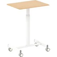 Costway Höhenverstellbarer Stehpult mit Rollen - Mobiler Stehtisch mit stabiler Metallstruktur, ideal für flexible Arbeitsplätze. Die Höhenverstellung von 74,5 cm bis 108,5 cm sorgt für Ergonomie, während 4 Rollen einfache Mobilität garantieren.