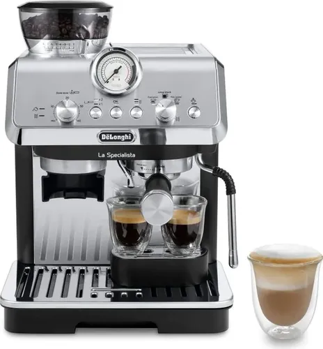 De Longhi La Specialista Arte EC9155.MB - Siebträgermaschine mit Mahlwerk, 15 Bar Druck und perfektem Milchschaum für individuelle Kaffeezubereitung
